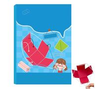 Kit educativo per geometria, strumento di costruzione a forma di mano, set di modelli con meccanismo a corda da tirare | Applicazione per lo studio scolastico a casa, aiuto didattico STEM precoce per