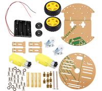 Kit educativo STEM Robot Smart Car 4WD Arduino UNO R3 Kit fai-da-te programmabile con tracciamento intelligente, inseguimento automatico e evitamento