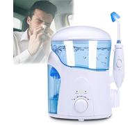 Kit elettrico for il risciacquo dei seni nasali for lavaggio nasale Neti Pot, con quattro beccucci, sistema di irrigazione dei seni nasali, for alleviare i seni e le allergie for adulti e bambini