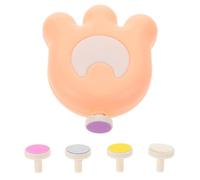Kit Elettrico per Unghie per Ragazzo Ragazza, 5 Testine Rosa in Plastica | Funzionamento Silenzioso, Design Ergonomico, Previene Taglio Eccessivo, per Lattanti e Infanti