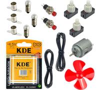 Kit Elettrico Scolastico Intermedio - Circuiti, Esperimenti Scientifici per Bamb