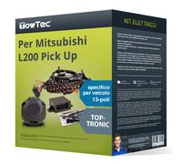 Kit elettrico spec. 13 poli adatto per MITSUBISHI L200 Pick Up, 06- TowTec Nuovo
