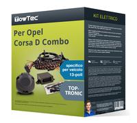 Kit elettrico specifico 13 poli adatto per OPEL Corsa D Combo 12- TowTec Nuovo
