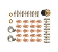 Kit Elettrodi Punta Punta for cannello da taglio al plasma 45 pezzi | Pezzi di ricambio di ricambio for utensili di saldatura, materiali di consumo for elettrodi