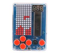 Kit Elettronica Fai da te Progetto di Saldatura di Console per Videogiochi Fai da te Kit Tutorial Di Saldatura Giochi Classici ConLuce e Custodia per Principianti Crea la Tua Console Di Gioco (A)