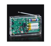 Kit Elettronico Completo per Radio DIY con Frequenza Regolabile 87-108 MHz, Display Digitale, Progetto di Saldatura e Saldatore.