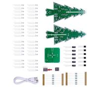 Kit elettronico di apprendimento del modulo dell'albero di Natale della luce del LED facile variopinto