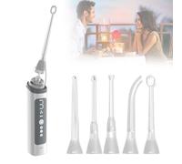 Kit Elettronico For La Rimozione Dei Calcoli Tonsillari Con Luce Di Guida A LED, 3 Modalità Di Aspirazione Istantanea, 5 Ugelli In Silicone, For Combattere L'alitosi, Irrigatore Orale(NASA008)