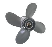 Kit Elica Fuoribordo Elettrica Elica in Lega di Alluminio a 4 Pale Semi-Solida a Fusione compressa Compatibile con Honda 8-20HP(9 1/4X9 4 Leaves)