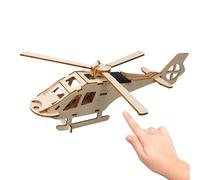 Kit elicottero solare - 23,5 x 8 x 6,8 cm Wooden Craft Project, Educational Aircraft Model, DIY Assembly Science Toy, Renewable Energy Learning | Regalo di compleanno Uses for Boys Girls Students