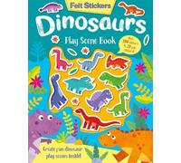 Kit Elliot Felt Stickers Dinosaur Play Scene Book (Tascabile) Felt Stickers