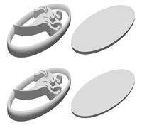 Kit Emblema Badge Velociraptor per Hyundai Veloster Turbo 13-18 3D