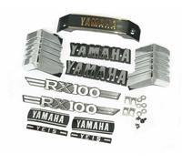 Kit Emblema Monogramma 3D In Cromatura Per Yamaha RX100, Parafango Laterale