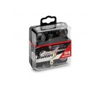 Kit Emergenza 5 Lampade Lampada Alogena H4 12V 55W + 2 Fusibili 10A-15A per Auto