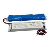 Kit Emergenza con Batteria Li-Ion 11.1V 4000mAh, Driver Emergenza per Lampade LED AC 220-265V, Autonomia fino a 300 Minuti, Modulo Blackout per Plafoniere e Pannelli LED di Sicurezza (DA 3W A 80W)