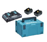 Kit energy 18V : 2x BL1860 18V 6Ah + 1x DC18RD Makita 198077-8