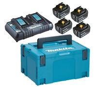 KIT ENERGY 4 BATTERIE BL1850B + CARICATORE RAPIDO DC18RD