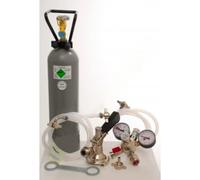 Kit Erogatore Birra 2 Vie con Bombola CO2 2kg, 2 Raccordi Combo e Tubi 1,5m
