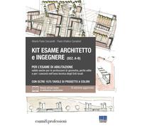 Kit esame architetto eingegnere (sez. A-B) per l'esame di abilitazione. Va...