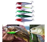 Kit esca con occhi olografici 3D ultra realistici e intricati dettagli in scala per alta visibilità in acque chiare e torbide (2 colori)