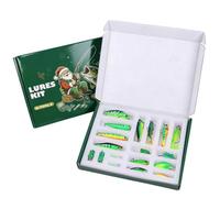 Kit Esche Artificiali da Pesca Set da Pesca con Jighead, Minnow e Crankbait | Kit Esche per la Pesca alla Spigola per Fiume, Stagno, Lago, Bacino, Torrente, , Surfcasting, Molo, Acqua