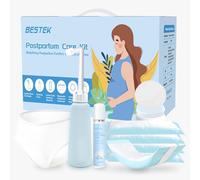 Kit essenziale per il recupero post-parto, kit per la cura della mamma, biancheria intima usa e getta dopo il parto, biberon Peri, cuscinetti per il ghiaccio post-parto, assorbenti per allattamento