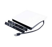 Kit esterno portatile USB 3.0 per unità disco ottico esterno ODD Caddy per LG HL HP Panasonic Sony interno 12,7 mm SATA Tray-loading CD DVD Blu-ray Optical Drive colore bianco