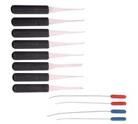 Kit estrattore chiavi rotte kit di estrazione chiavi rotte ganci rimozione (12 pezzi, nero)