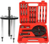 Kit Estrattore Cuscinetti 21 in 1 Professionale - Estrattore a 3 Ganasce con 6 Bussolotti per Rimozione Foro Cieco | Compatibile Modelli 6005-6310 per Auto, Industria, Agricoltura - Cassetta Portatile