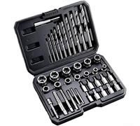 Kit Estrattore Dadi 15 per acciaio 35CrMo Kit Estrattore Dadi(40-piece Set) | Acciaio lega 35CrMo, alta durezza, resistenza usura, design spirale inversa, presa sicura