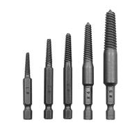 Kit Estrattore di Viti con Alta Durezza Rimozione Danneggiate e Strippate Bulloni Rotti Design a Solco Spirale per Uso nel Settore Edile Automobilistico Casa Fai da Te Industriale