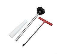 Kit estrattore stelo valvola con gancio per installazione rapida (nero) | Installazione efficiente, rimuove rapidamente i vecchi steli, include guanti per attrezzi di assistenza