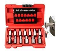 Kit Estrattore Viti Danneggiate Estrattore Multiscanalato Antiruggine per | Set Bussole Estrazione Bulloni per Riparazione Auto, Meccanici, Lui, Papà, Marito, , Prigionieri, Ruota