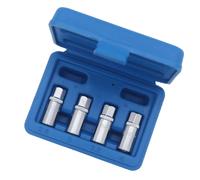 Kit Estrazione Borchie 1/4 Avvitatore 4PZ Estrattore per vite a Presa per Uso