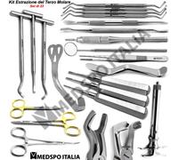 Kit Estrazione dei Terzi Molari Chirurgia Orale Leve per Radici Pinza Chirurgica