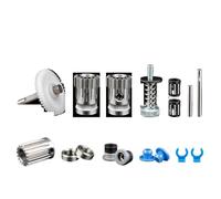 Kit estrusore Dual Drive a corto raggio compatibile con PRUSA DIY Direct/Bowden Feeding Dual Extrusion Gear Parti della stampante 3D(With Stainless Gear)