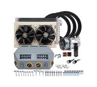 Kit evaporatore aria condizionata universale for for camion for impieghi gravosi, furgoni, camper, condizionatore d'aria CA for autoveicoli,Ampia Compatibilità(12 Volt)