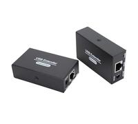 Kit Extender USB 262ft Plug and Play su Single Ethernet Cat6 7, USB Extender con 4 2.0 Hub per Seminari di Videoconferenza, Materiale in Lega di Alluminio (Spina europea)