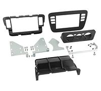 Kit Facade autoradio 2DIN per Seat Mii Skoda Citigo VW Up ap11 - Nero vuoto tasca Clim manuale ADNAuto