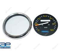 Kit Faccia Tachimetro 120 KM/H Nero Per Vespa PX 80 125 150 200 GEC