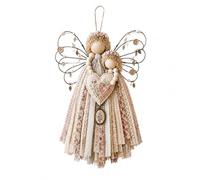 Kit fai-da-te appendere tessuto angelo patchwork per decorazione porta | Stili vari: cuore floreale, giardino delle api, nastro della speranza; espositori da parete fatti a mano