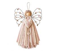Kit fai-da-te appendere tessuto angelo patchwork per decorazione porta | Stili vari: cuore floreale, giardino delle api, nastro della speranza; espositori da parete fatti a mano
