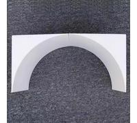 Kit fai da te arrotondato per porta, in schiuma leggera, con modanatura a mezza forma, decorazione per interni e corridoi, decorazione perfetta per porte (18 x 27 x 27 cm)
