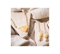 Kit fai da te bijoux - Collana e orecchini - Colore Miele - 2 pezzi - Adulti misti