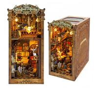 Kit fai da te Book Nook - Biblioteca Magica - Biblioteca Magica in Stile Halloween - Puzzle 3D, Fermalibri da Assemblare per Adulti