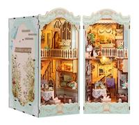 Kit fai da te Book Nook: casa delle bambole in legno in miniatura con sensore LED, diario pastorale 3D puzzle in legno kit angolo libro, kit modello per persone di età superiore ai 14 anni regalo