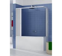 Kit Fai da Te Box Vasca in PVC a Soffietto 2 Lati Apertura Scorrevole Angolare S