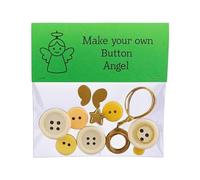 Kit fai da te Button Snowman Ornament, Fun Christmas Buttons Crafts Making Set with Snowman/Santa/Angel, DIY Christmas Button Ornament Making Set, Tree Hanging Decorations, Window Ornaments
