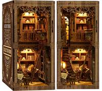Kit Fai da Te Casa Delle Bambole In Miniatura Libreria Puzzle 3D In Legno 411pz