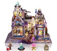 Kit fai da te casa in miniatura, casa delle bambole per adulti, paese delle | Modello di edificio artigianale, decorazione della stanza in miniatura con mobili e luce LED, regalo creativo per familiari e
